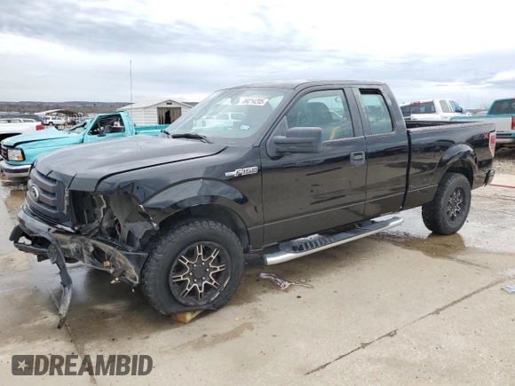 2009 Ford F-150 STX with VIN 1FTRX12W89FA12434, listed as a Copart auction lot 89214205 with 186,144 mi miles and Salvage Title. Bid and sale history available at carsss.com. Image 1.