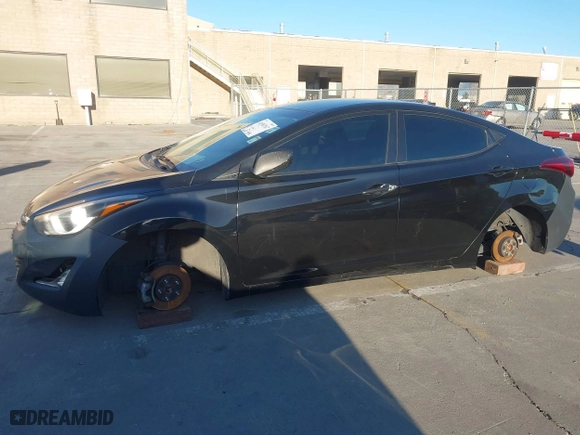 2014 Hyundai Elantra SE with VIN KMHDH4AE7EU082784, listed as a IAAI auction lot 41503767 with 1 mi miles. Bid and sale history available at carsss.com. Image 17.