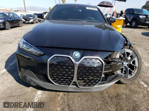 2023 BMW i4 eDrive35 with VIN WBY43AW08PFR28814, listed as a Copart auction lot 42641234 with 13,818 mi miles. Bid and sale history available at carsss.com. Image 5.