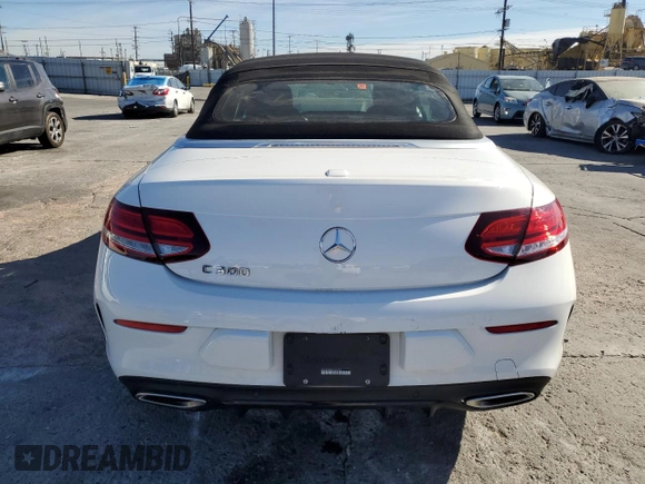 2020 Mercedes-Benz C 300 with VIN WDDWK8DB3LF959785, listed as a Copart auction lot 88890315 with 36,971 mi miles and Salvage Title. Bid and sale history available at DreamBid. Image 6.