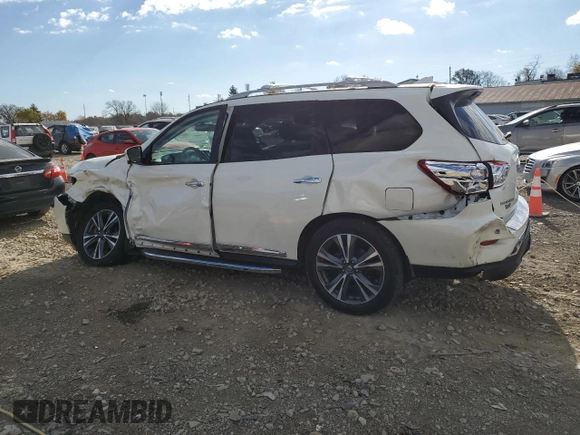 2020 Nissan Pathfinder Platinum with VIN 5N1DR2DM1LC628440, listed as a Copart auction lot 78098474 with 42,364 mi miles and Salvage Title. Bid and sale history available at carsss.com. Image 2.