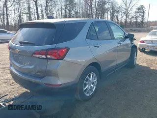 2024 Chevrolet Equinox LS with VIN 3GNAX5EG4RL157265, listed as a IAAI auction lot 41719325 with 24,741 mi miles. Bid and sale history available at carsss.com. Image 4.
