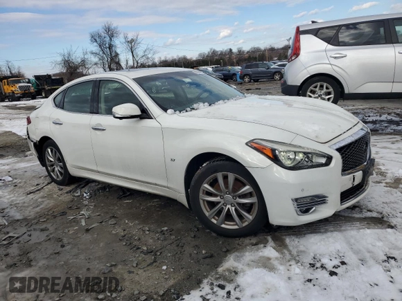 2015 Infiniti Q70 z VIN JN1BY1AR7FM560994, wystawiony jako Copart lot #86988034 z przebiegiem 92 028 mil mil oraz Szkoda całkowita • Salvage title. Historia ofert i sprzedaży dostępna na DreamBid. Obrazek 4.