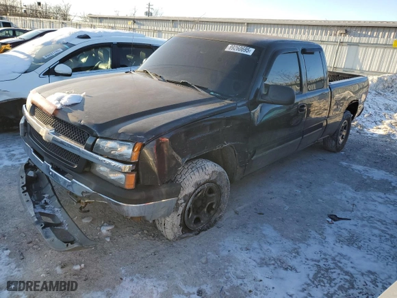2003 Chevrolet Silverado 1500 LS with VIN 1GCEK19V03E336761, listed as a Copart auction lot 89260695 with 156,070 mi miles and Salvage Title. Bid and sale history available at carsss.com. Image 1.