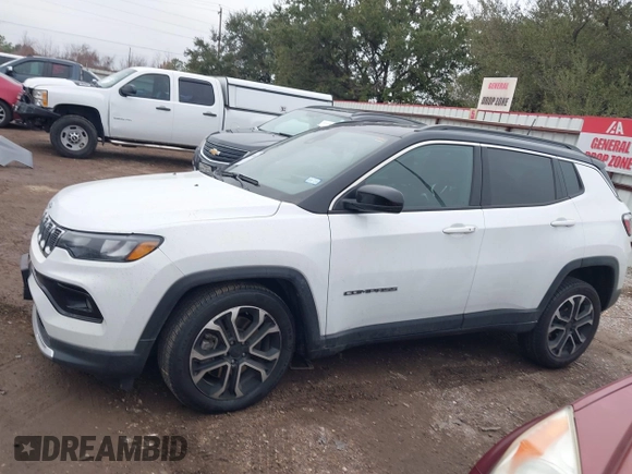 2023 Jeep Compass Limited with VIN 3C4NJDCN9PT567144, listed as a IAAI auction lot 41453466 with 35,973 mi miles and . Bid and sale history available at carsss.com. Image 15.
