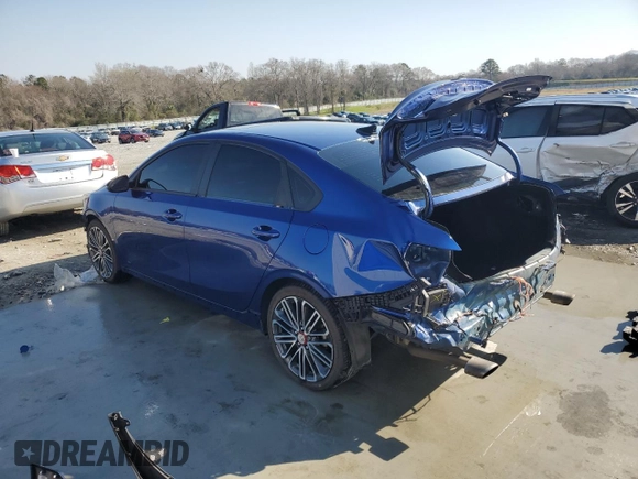 2021 Kia Forte GT with VIN 3KPF44AC2ME276868, listed as a Copart auction lot 48472135 with 73,697 mi miles and Salvage Title. Bid and sale history available at carsss.com. Image 2.