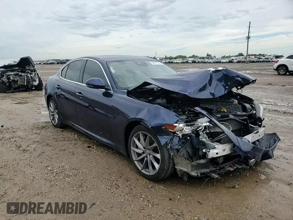 2021 Alfa Romeo Giulia with VIN ZARFAMAN6M7639186, listed as a Copart auction lot 58371745 with 46,162 mi miles and Salvage title. Bid and sale history available at DreamBid. Image 13.