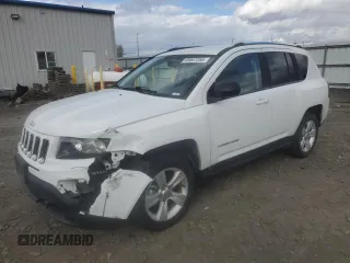 2014 Jeep Compass Sport with VIN 1C4NJDBB7ED503825, listed as a Copart auction lot 49867255 with 116,663 mi miles and Salvage Title. Bid and sale history available at carsss.com. Image 1.