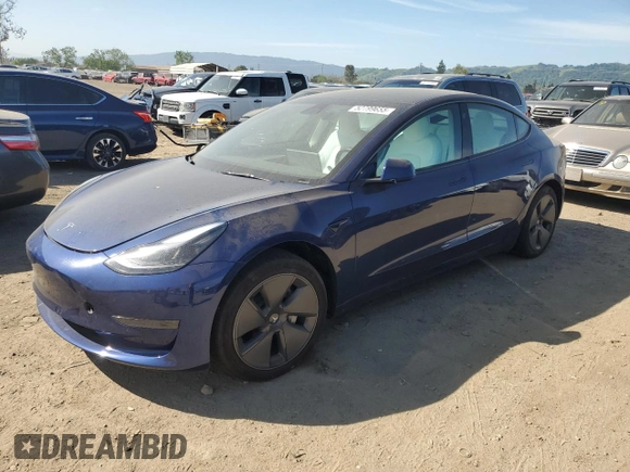 2023 Tesla Model 3 z VIN 5YJ3E1EA5PF547556, wystawiony jako Copart lot #52799655 z przebiegiem 5 242 mil mil oraz Szkoda całkowita • Salvage title. Historia ofert i sprzedaży dostępna na DreamBid. Obrazek 1.