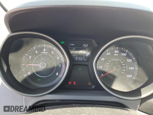 2016 Hyundai Elantra SE with VIN 5NPDH4AE6GH772186, listed as a Copart auction lot 62718325 with 97,667 mi miles and Salvage title. Bid and sale history available at DreamBid. Image 9.