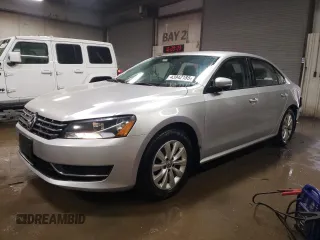 2015 Volkswagen Passat 1.8T Limited Edition with VIN 1VWAT7A30FC002588, listed as a Copart auction lot 43942185 with 131,512 mi miles and Salvage Title. Bid and sale history available at carsss.com. Image 1.
