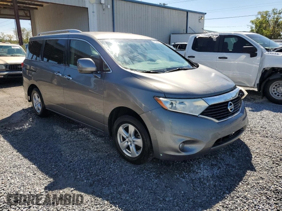 2014 Nissan Quest S with VIN JN8AE2KP2E9106372, listed as a Copart auction lot 48305695 with 95,367 mi miles and Salvage Title. Bid and sale history available at carsss.com. Image 4.