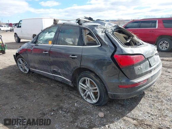2015 Audi Q5 Premium Plus with VIN WA1LFAFP2FA050224, listed as a IAAI auction lot 41850904 with Not provided miles and . Bid and sale history available at DreamBid. Image 3.