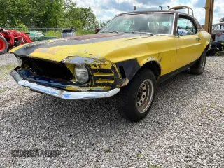 1970 Ford Mustang z VIN 0F01F114329, wystawiony jako Copart lot #61922465 z przebiegiem 37 294 mil mil oraz Czysty tytuł • Clean title. Historia ofert i sprzedaży dostępna na DreamBid. Obrazek 1.