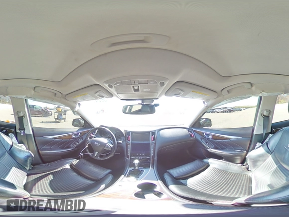 2014 Infiniti Q50 Sport with VIN JN1BV7AR3EM695576, listed as a Copart auction lot 56247165 with 151,825 mi miles and Salvage title. Bid and sale history available at DreamBid. Image 14.