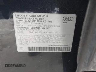 2015 Audi Q5 Prestige z VIN WA1VMAFP0FA008827, wystawiony jako IAAI lot #41715094 z przebiegiem 86 375 mil mil oraz . Historia ofert i sprzedaży dostępna na DreamBid. Obrazek 9.