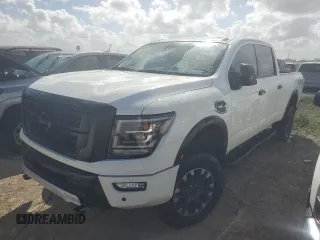 2021 Nissan Titan XD SV with VIN 1N6AA1FB2MN514566, listed as a Copart auction lot 75194294 with 34,987 mi miles and Non Repairable. Bid and sale history available at carsss.com. Image 1.
