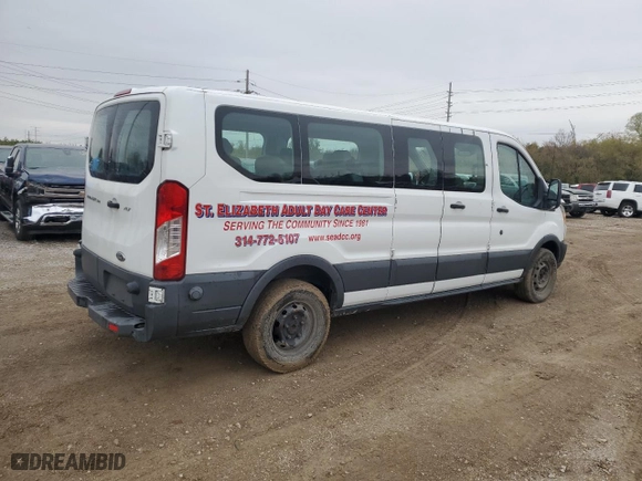 2015 Ford Transit Wagon XL with VIN 1FBZX2ZM0FKA75464, listed as a Copart auction lot 78858294 with 156,237 mi miles and Salvage Title. Bid and sale history available at carsss.com. Image 3.