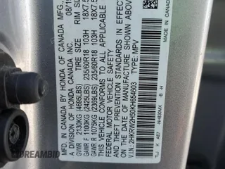 2019 Honda CR-V EX with VIN 2HKRW2H50KH654603, listed as a Copart auction lot 49773825 with 72,756 mi miles and Salvage Title. Bid and sale history available at DreamBid. Image 16.