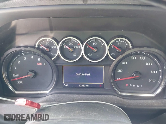 2020 Chevrolet Silverado 1500 LT with VIN 3GCUWCED4LG212056, listed as a IAAI auction lot 41935438 with 62,433 mi miles and . Bid and sale history available at DreamBid. Image 7.