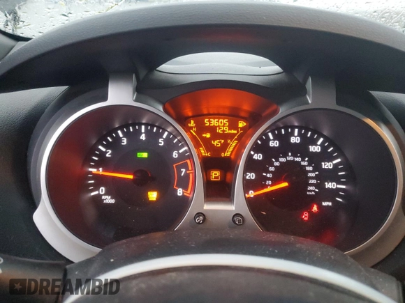 2014 Nissan Juke Nismo with VIN JN8AF5MV2ET482485, listed as a Copart auction lot 84203434 with 53,605 mi miles and Salvage Title. Bid and sale history available at carsss.com. Image 9.