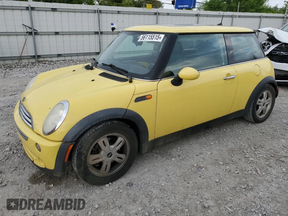 2006 MINI Hardtop z VIN WMWRC33586TK64062, wystawiony jako Copart lot #56115515 z przebiegiem 170 815 mil mil oraz Szkoda całkowita • Salvage title. Historia ofert i sprzedaży dostępna na DreamBid. Obrazek 1.