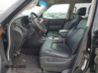 2012 Infiniti QX56 8-passenger with VIN JN8AZ2NDXC9715289, listed as a Copart auction lot 51847835 with 144,489 mi miles and Clean Title. Bid and sale history available at carsss.com. Image 7.