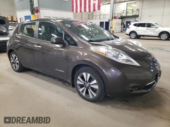 2016 Nissan LEAF S with VIN 1N4BZ0CP2GC308051, listed as a Copart auction lot 50314175 with 52,414 mi miles and Salvage Title. Bid and sale history available at carsss.com. Image 4.