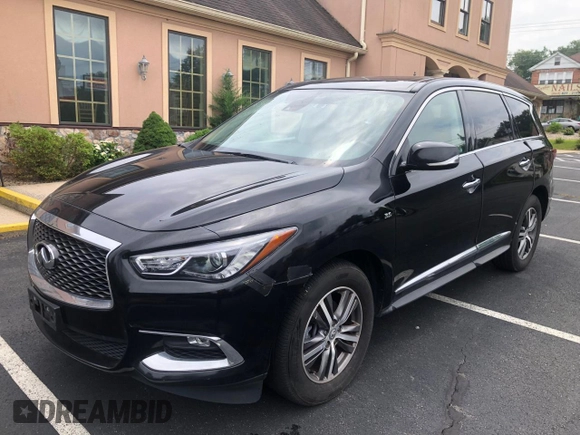 2019 Infiniti QX60 Pure z VIN 5N1DL0MM6KC565937, wystawiony jako Copart lot #63652215 z przebiegiem 198 392 mil mil oraz Czysty tytuł • Clean title. Historia ofert i sprzedaży dostępna na DreamBid. Obrazek 1.
