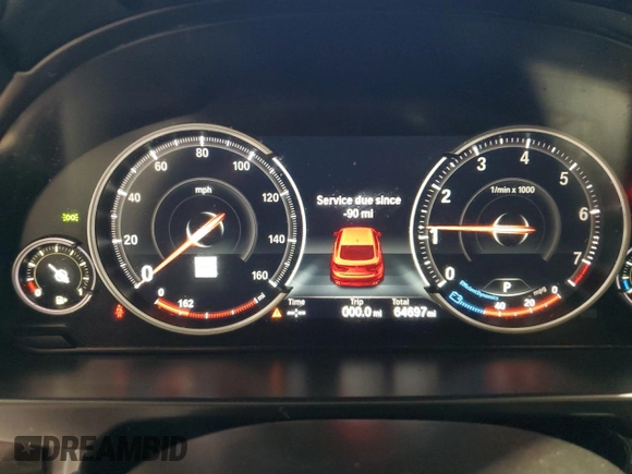 2019 BMW X6 xDrive35i with VIN 5UXKU2C57K0Z64581, listed as a Copart auction lot 47594625 with 64,697 mi miles and Clean Title. Bid and sale history available at carsss.com. Image 9.