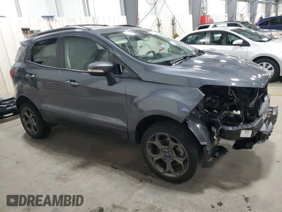 2018 Ford EcoSport SES with VIN MAJ6P1CL1JC177518, listed as a Copart auction lot 52587045 with 35,166 mi miles and Salvage Title. Bid and sale history available at DreamBid. Image 4.