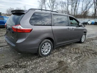 2015 Toyota Sienna XLE with VIN 5TDYK3DC4FS574285, listed as a Copart auction lot 49284185 with 0 mi miles and Salvage Title. Bid and sale history available at carsss.com. Image 3.