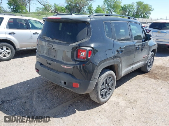 2018 Jeep Renegade Trailhawk with VIN ZACCJBCB0JPG78827, listed as a IAAI auction lot 42240590 with 72,736 mi miles and . Bid and sale history available at DreamBid. Image 4.