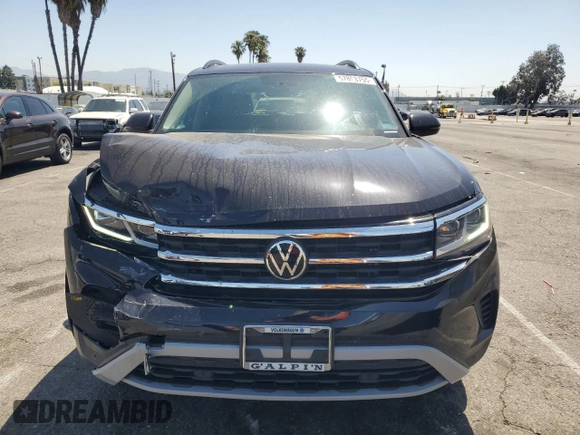 2022 Volkswagen Atlas SE with VIN 1V2JR2CA4NC515503, listed as a Copart auction lot 57898755 with 27,023 mi miles and Salvage title. Bid and sale history available at DreamBid. Image 5.