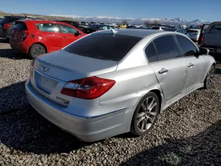 2012 Hyundai Genesis 5.0L R-Spec with VIN KMHGC4DH8CU162139, listed as a Copart auction lot 46874895 with 147,749 mi miles and Clean Title. Bid and sale history available at carsss.com. Image 3.