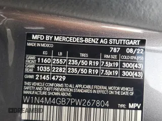 2023 Mercedes-Benz GLB 250 с VIN W1N4M4GB7PW267804, выставлен на аукционе Copart как лот 58992005 с пробегом 19 436 миль миль и Списание • Salvage title. История ставок и продаж доступна на DreamBid. Изображение 13.