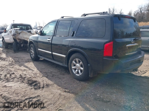 2006 Infiniti QX56 with VIN 5N3AA08C06N800652, listed as a IAAI auction lot 41552567 with 141,625 mi miles and . Bid and sale history available at DreamBid. Image 3.