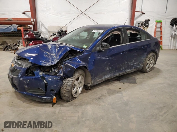 2013 Chevrolet Cruze 1LT with VIN 1G1PC5SB2D7278356, listed as a Copart auction lot 51982895 with 46,360 mi miles and Salvage Title. Bid and sale history available at carsss.com. Image 1.