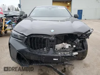 2024 BMW X6 xDrive40i with VIN 5UX33EX01R9T50154, listed as a Copart auction lot 85329074 with 0 mi miles and Salvage Title. Bid and sale history available at carsss.com. Image 5.