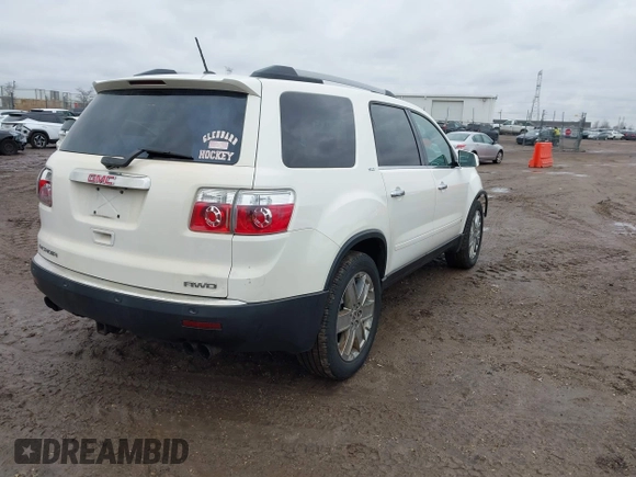 2010 GMC Acadia SLT2 with VIN 1GKLVNED6AJ153666, listed as a IAAI auction lot 41723359 with 126,528 mi miles and . Bid and sale history available at DreamBid. Image 4.