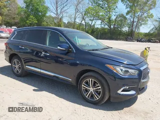 2020 Infiniti QX60 Luxe with VIN 5N1DL0MM6LC528615, listed as a IAAI auction lot 42016614 with 81,449 mi miles and . Bid and sale history available at DreamBid. Image 1.