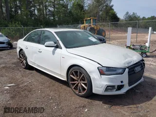 2016 Audi A4 Premium with VIN WAUAFAFL6GN015929, listed as a IAAI auction lot 41889476 with 165,184 mi miles. Bid and sale history available at carsss.com. Image 1.
