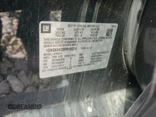 2015 Chevrolet Suburban LTZ with VIN 1GNSKKKC8FR199218, listed as a Copart auction lot 64147184 with 181,676 mi miles and Salvage Title. Bid and sale history available at DreamBid. Image 13.
