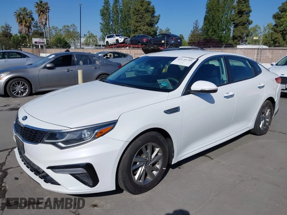 2019 Kia Optima LX with VIN 5XXGT4L33KG324175, listed as a IAAI auction lot 42139795 with 105,273 mi miles. Bid and sale history available at carsss.com. Image 6.