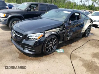 2022 Mercedes-Benz C 300 with VIN W1KWJ8DB3NG110241, listed as a Copart auction lot 54510663 with 9,860 mi miles and . Bid and sale history available at DreamBid. Image 1.