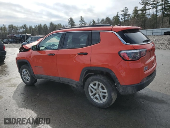 2021 Jeep Compass Sport z VIN 3C4NJDAB1MT500431, wystawiony jako Copart lot #51666125 z przebiegiem Nie podano mil oraz Szkoda całkowita • Salvage title. Historia ofert i sprzedaży dostępna na DreamBid. Obrazek 2.
