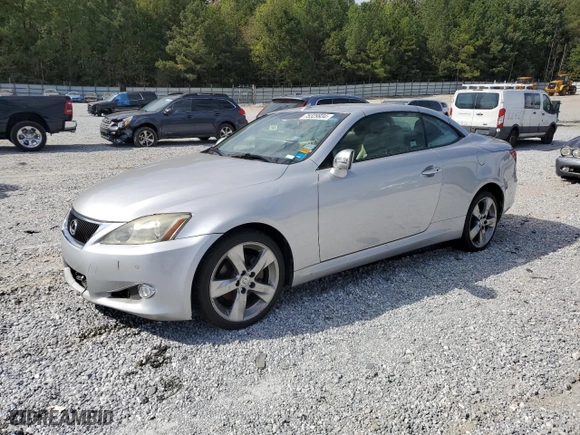 2010 Lexus IS 250C with VIN JTHFF2C23A2508503, listed as a Copart auction lot 75329934 with 0 mi miles and Salvage Title. Bid and sale history available at carsss.com. Image 1.