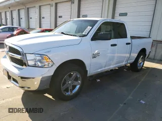 2019 Ram 1500 Tradesman z VIN 1C6RR7FGXKS618578, wystawiony jako Copart lot #44181215 z przebiegiem 91 348 mil mil oraz Szkoda całkowita • Salvage title. Historia ofert i sprzedaży dostępna na DreamBid. Obrazek 1.