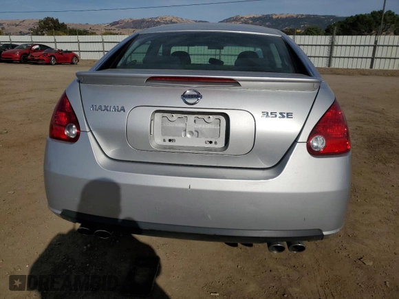 2007 Nissan Maxima 3.5 SE with VIN 1N4BA41E07C819855, listed as a Copart auction lot 78756064 with 56,201 mi miles and Salvage Title. Bid and sale history available at carsss.com. Image 6.