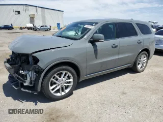 2022 Dodge Durango GT Plus with VIN 1C4RDHDG2NC231179, listed as a Copart auction lot 58268615 with 72,572 mi miles and Salvage title. Bid and sale history available at DreamBid. Image 1.